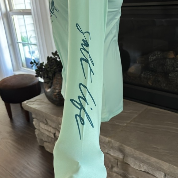 Salt Life Oasis SLX UVAPOR long sleeve sun protection top,performance fabric - Picture 7 of 12